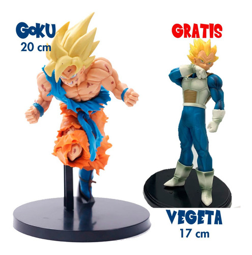 Goku Super Sayayin Con Vegeta Para Regalo Y Colección | Meses sin intereses
