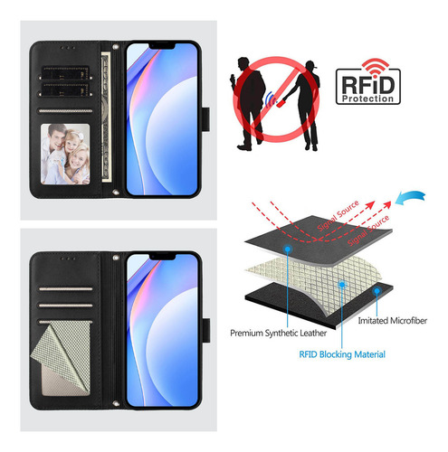 Funda Tipo Cartera Con Temática De Panda Para Cubot Note 40/p50/a10/a20/a30/max 5, Cierre Magnético, 3 Ranuras Para Tarjetas, A Prueba De Golpes