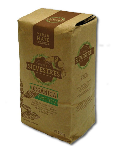 Imagen 1 de 1 de Yerba mate orgánica compuesta Hierbas Silvestres 500g