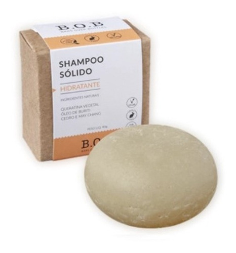 Shampoo Em Barra Sólido B.o.b - 100% Natural 