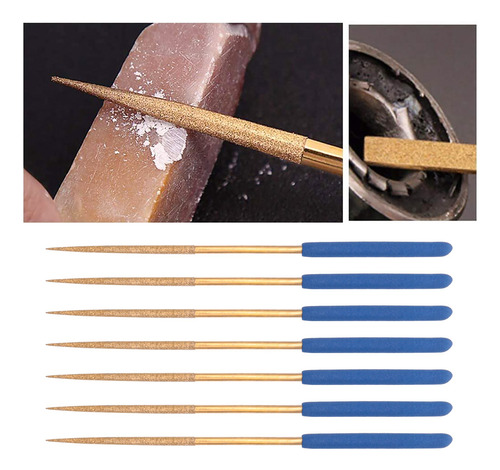 Juego De Limas De Agujas De Diamante De 3 Mm X 140 Mm, Limas