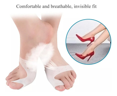 Duo Corrector Silicona Juanete Hallux Valgus Separador Dedo
