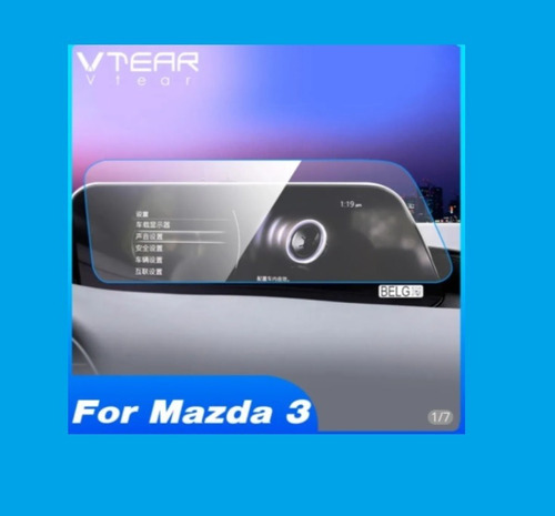 Pelicula Protectora Pantalla Mazda 3, 2019-2021  6h Cristal 