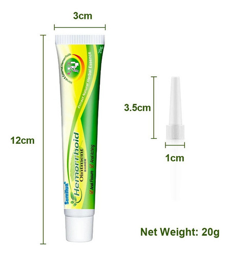 Crema Para Hemorroides Alivia Picor Y Ardor 20g 4 Unids