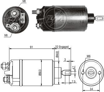 Automatico Arranque Vw Kombi/fusca 1200 Aleman