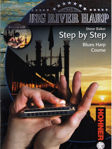 Imagen 10 de 10 de Metodo Curso De Armonica Hohner Big River Harp Libro Cd