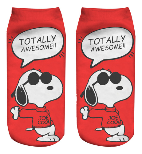 Medias Estampadas Personalizadas Snoopy, Super Socks!