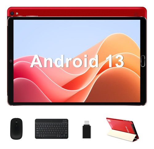 Tableta 10gb+64gb Android 13 Con Funda Mouse Teclado
