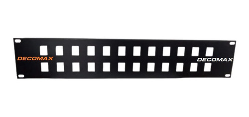 Imagen 1 de 4 de Frente Patch Panel Pachera 24 Bocas Cat-5e Cat-6 Rack