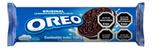 Galletas Oreo® De Chocolate Rellena Sabor Original 108g