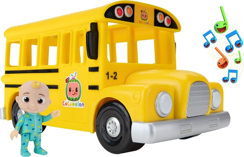 Cocomelon Musical Amarillo Bus Escolar, Toca Ruedas En El Bu