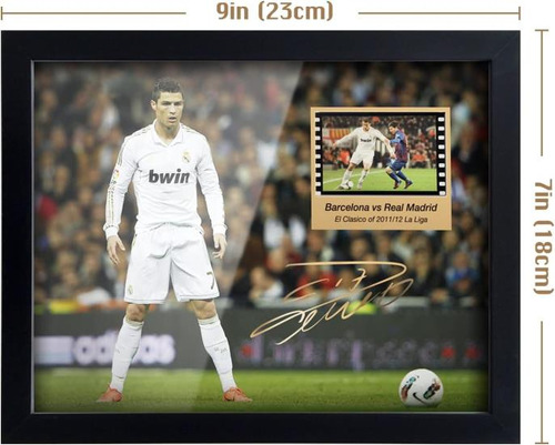 Póster Firmado De Orimami Ronaldo, Foto Enmarcada De 8