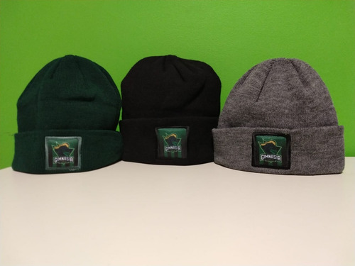Imagen 1 de 2 de Gorro Tejido De Invierno Verde/gris