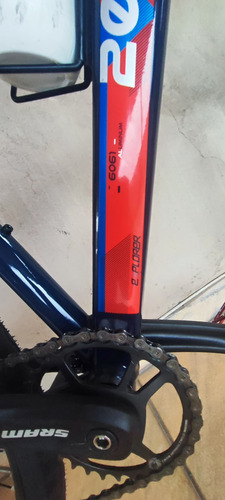 Bicicleta Aro 29 Caloi Explorer 20 18v Freio Hidráulico Azul 19 " (Usado)