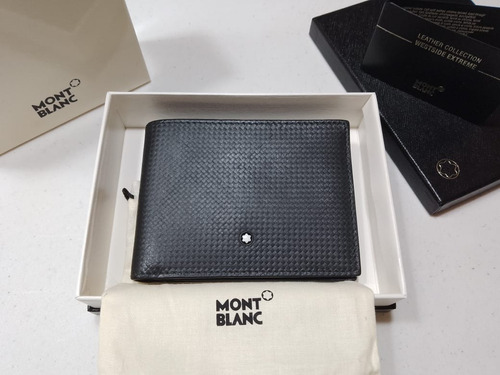 Cartera Montblanc Modelo Meisterstück En Color Negro