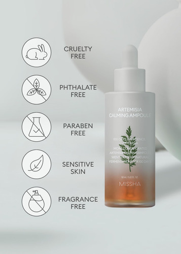 Sérum Facial Missha Artemisia Calming Ampolla 50 Ml Para Sen