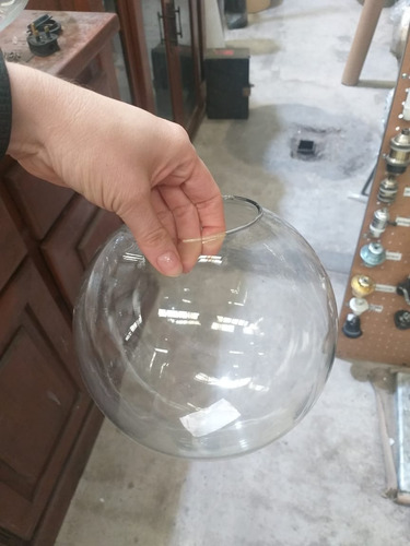 Imagen 3 de 3 de Lámpara Colgante De Cristal Esfera Cerrada 40cm Don Led