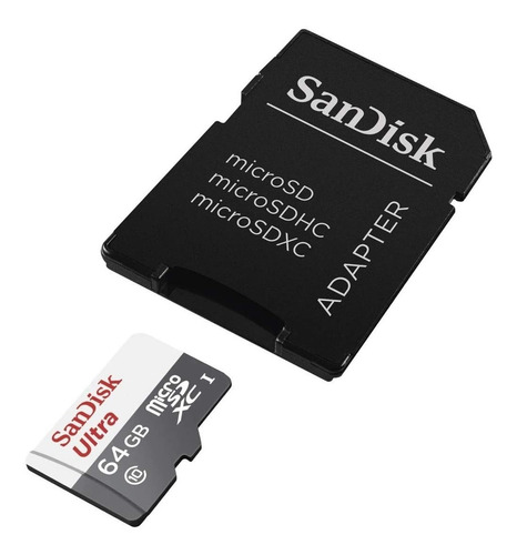 Cartão De Memória Micro Sd 64gb Sandisk Classe 10