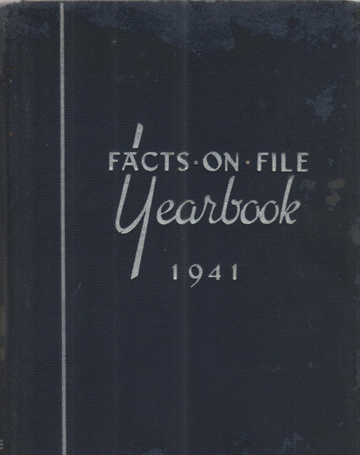 Facts On File Yearbook 1941 - Livro - O Mundo Em 1941