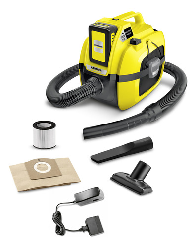 Aspiradora Inalambrica Agua Y Polvo Wd1 Compact Karcher