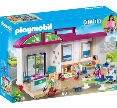 Playset Playmobil City Life Maletin Clinica Veterinaria