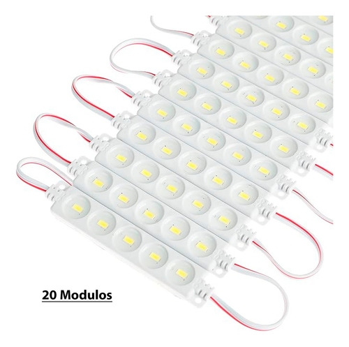 Luz Led Modulo 5030 Blanco Publicidad Iluminacion Ips65 20pz Luz Blanco neutro