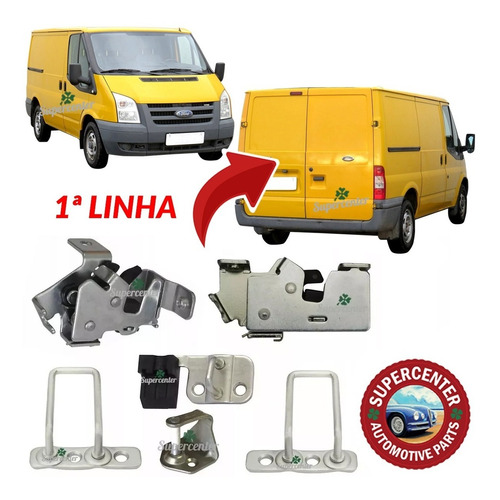 Kit Fechadura + Batente Porta Traseira Baú Ford Transit