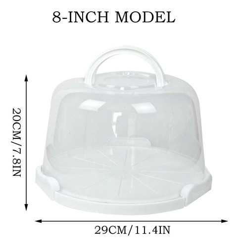 Porta Tartas Caja Para Cupcakes Contenedor Reutilizable Tran