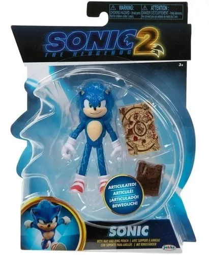 Boneco Sonic Original Importado Articulado Com Skate 11 Cm