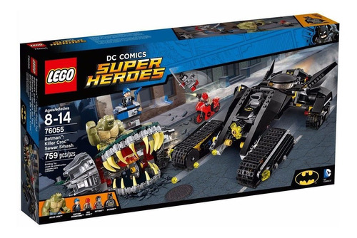 Lego 76055 Super Heroes Batman Crocodilo Combate Nos Esgotos