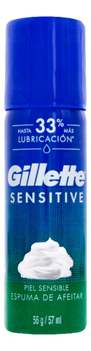 Espuma De Afeitar Piel Sensible 56g Gillette Sensitive