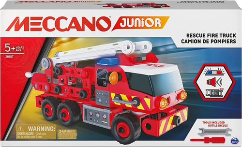 Camión De Juguete Spin Master Meccan Junior Bomberos Luces