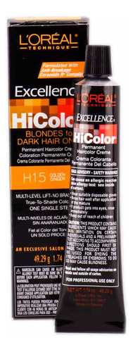 Crema Permanente L'oreal Technique Excellence Hicolor, Rubia