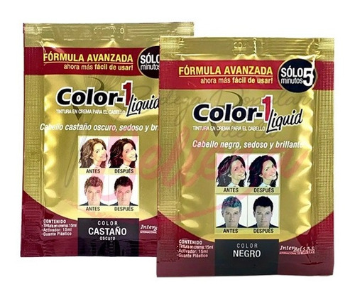 Tinte Para El Cabello Color1 *30 Ml Negr - L a $300