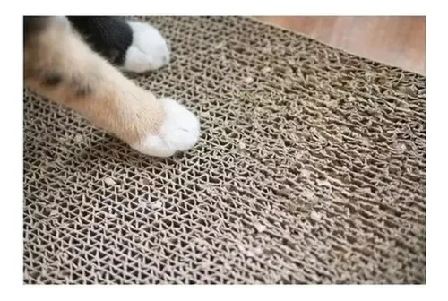 Rascador Para Gatos Carton Corrugado Rascador Con Catnip Onda Gato Gimnasio Marrón Claro