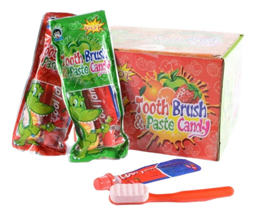 Chupetín Adro Tooth Brush & Paste Candy sin gluten 