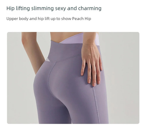 Traje De Yoga Color Block Con Cintura Cruzada Para Mujer