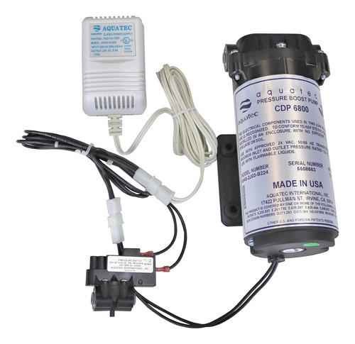 Aquatec 6800 Booster Pump Kit Para Hasta 100 Gpd Home Ro Sis