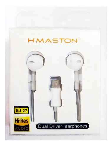 Fone De Ouvido Estéreo H'maston Saída Tipo C - Qualidade A