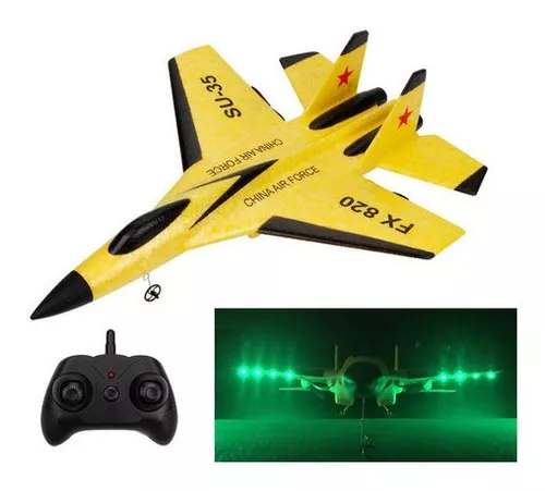 Compra online de FX-620 SU-35 rc avião de controle remoto 2.4g controle  remoto lutador hobby avião planador epp espuma brinquedos rc avião crianças  presente