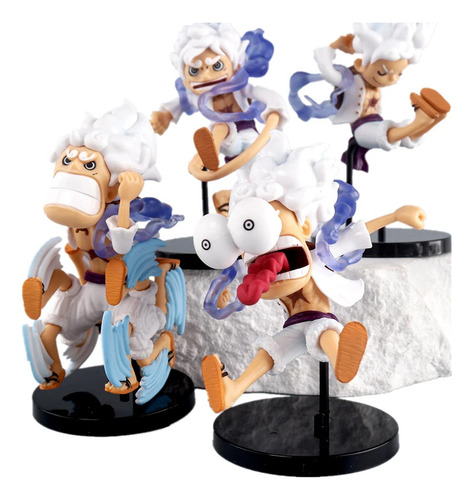 Figura Luffy One Piece Set X5 Gear 5 Dios Del Sol Nika Anime