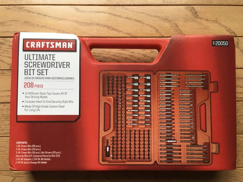 Craftsman Juego De Herramientas Destornilladores 208 Piezas