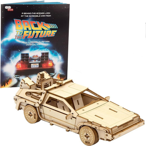 Regreso Al Futuro Delorean 3d Wood Puzzle & Model Figure Kit