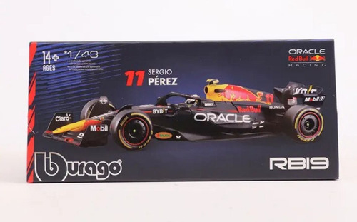 Auto F1 1 Rb19 Redbull Edición Lujo 1:43 Perez Verstappen