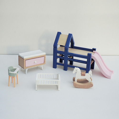 Q Silla Para Casa De Muñecas Tobogán De Casa De Muñecas