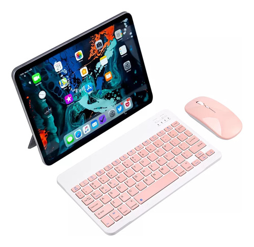 Teclado Bluetooth + Mouse + Suporte Para iPhone 14 Pro Max 
