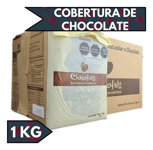 Cobertura Para Panadería Sabor Chocolate Chocofris 1 Kg 
