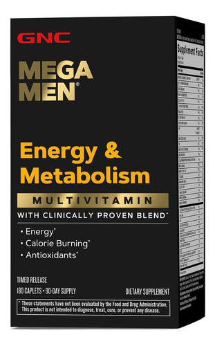 Gnc Mega Men Energy & Metabolism Multivitamin
