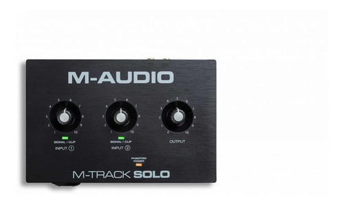 Interface De Audio M-audio M-track Solo 2ch C/ Phantom Pwr