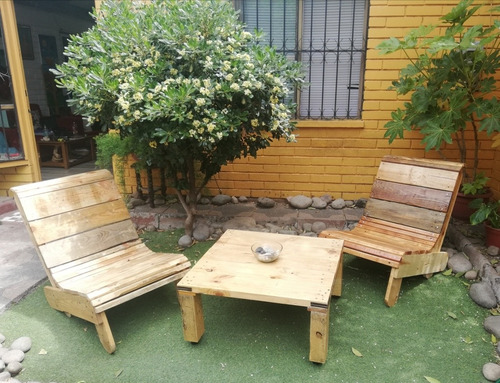 Juego De Terraza Fabricado Con Madera De Pallet. 